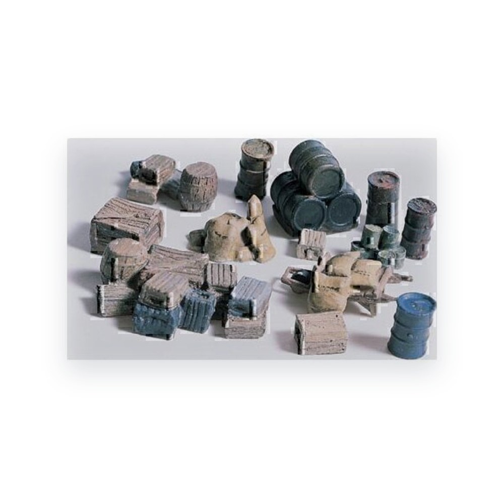 Woodland Scenics HO Crates, Barrels and Sacks