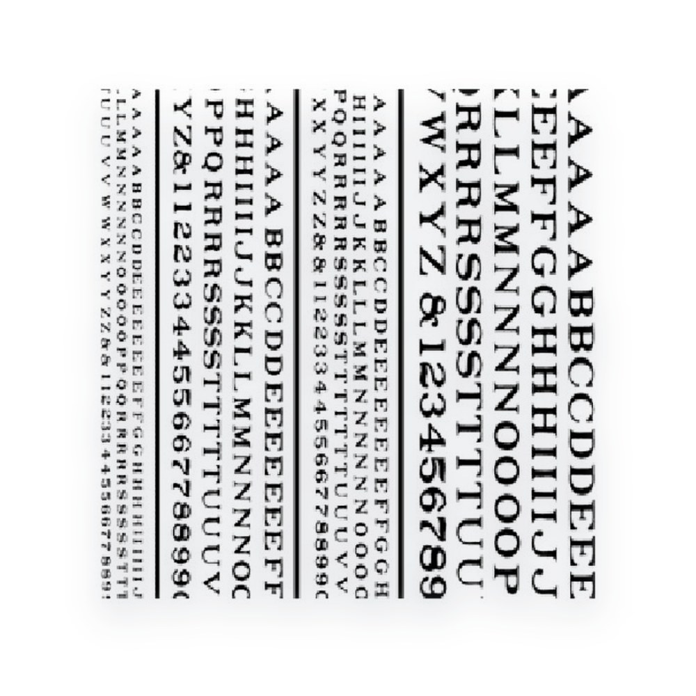 Woodland Scenics Railroad Roman Letters, Black