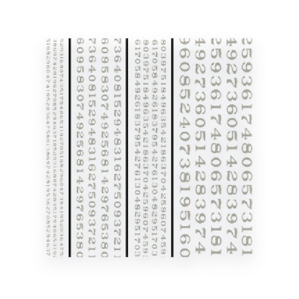 Woodland Scenics Roman Numbers, Railroad, White