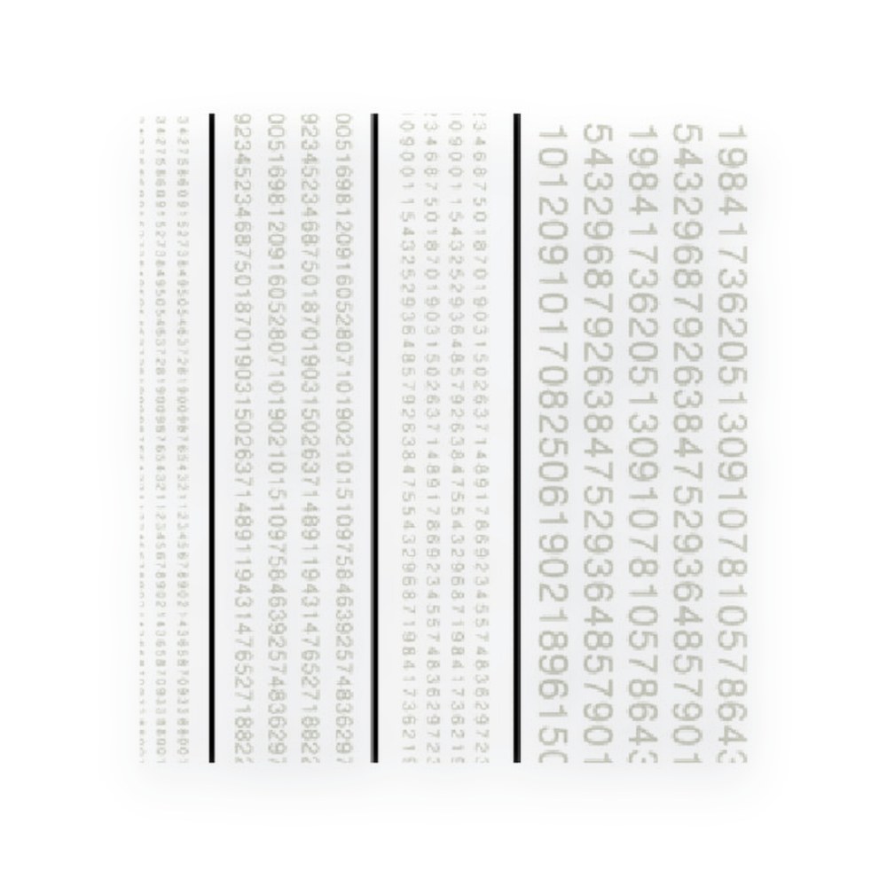 Woodland Scenics Gothic Numbers, Railroad, White