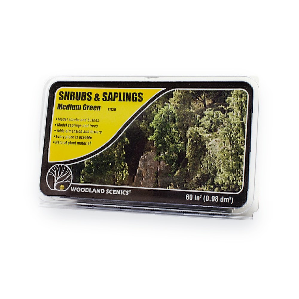 Woodland Scenics Shrubs & Saplings, Medium Green