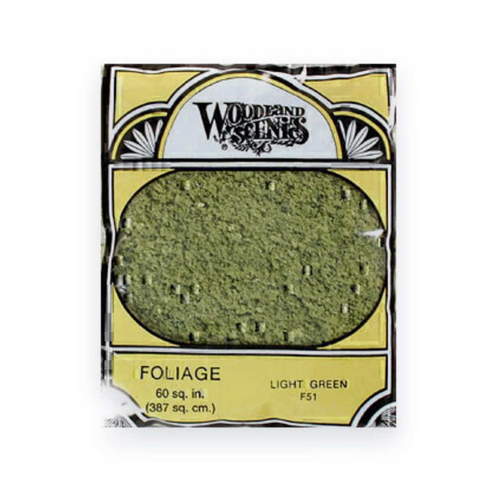 Woodland Scenics Foliage Bag, Light Green, 90.7 sq. in.