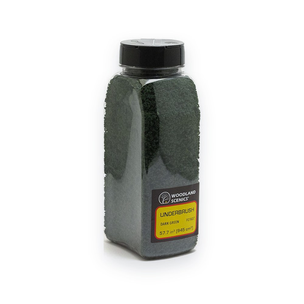 Woodland Scenics Underbrush Shaker, Dark Green, 50 cu. in.
