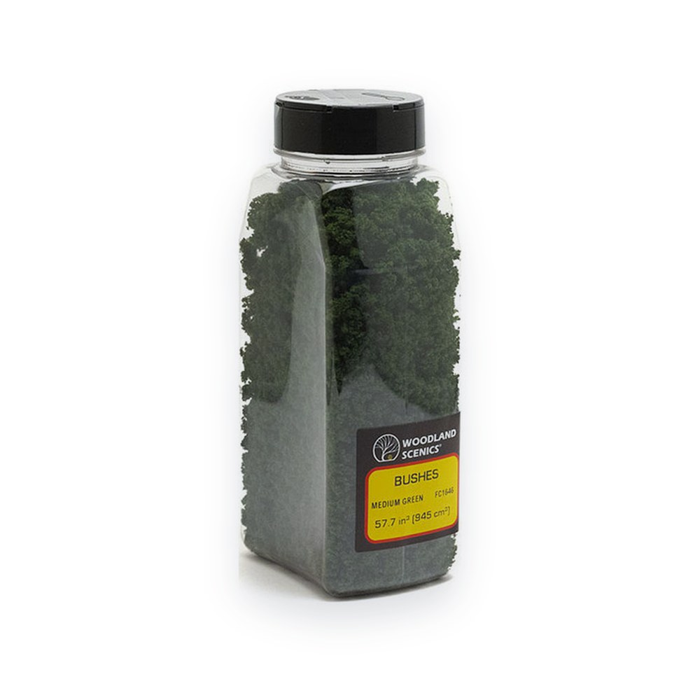 Woodland Scenics Bushes Shaker, Medium Green, 50 cu. in.