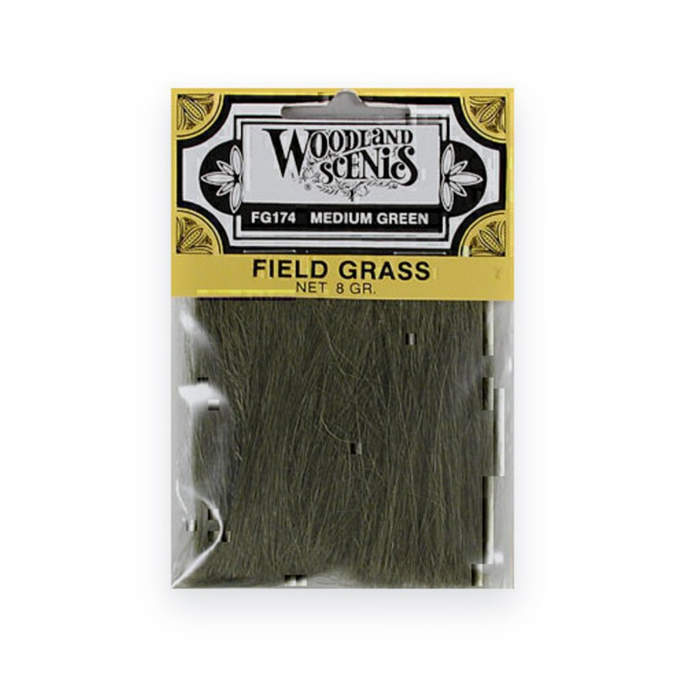 Woodland Scenics Field Grass, Medium Green, 8g