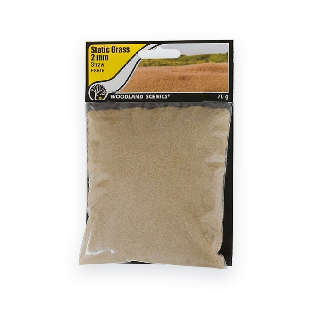 Woodland Scenics Static Grass, Straw, 2mm, 42g