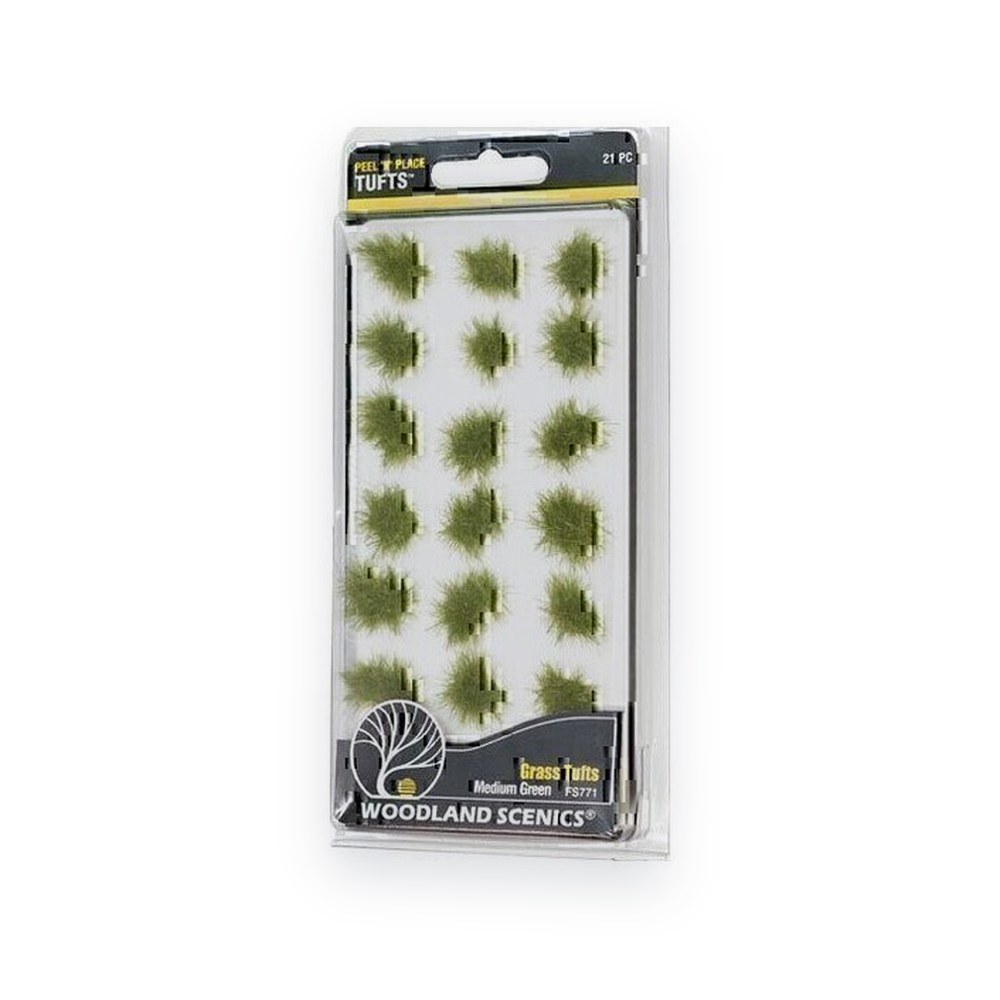 Woodland Scenics Grass Tufts, Medium Green