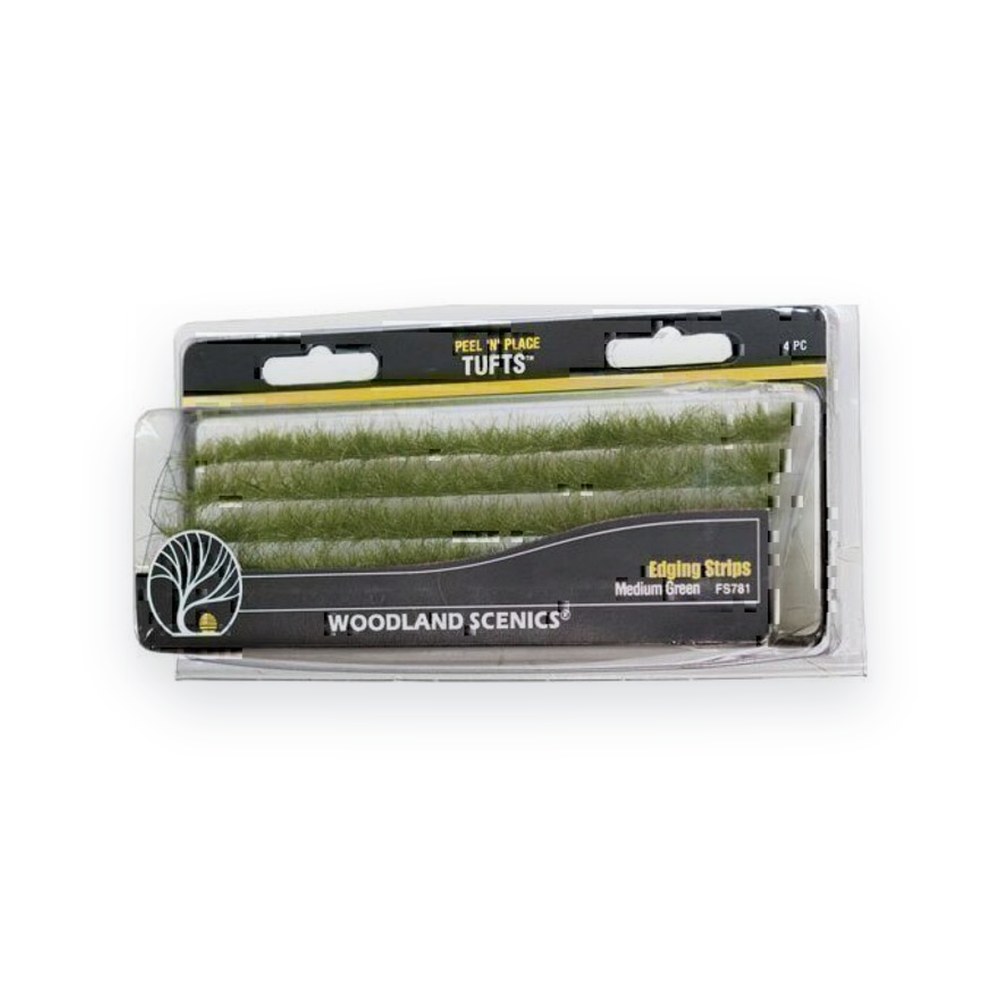 Woodland Scenics Edging Strips, Dark Green