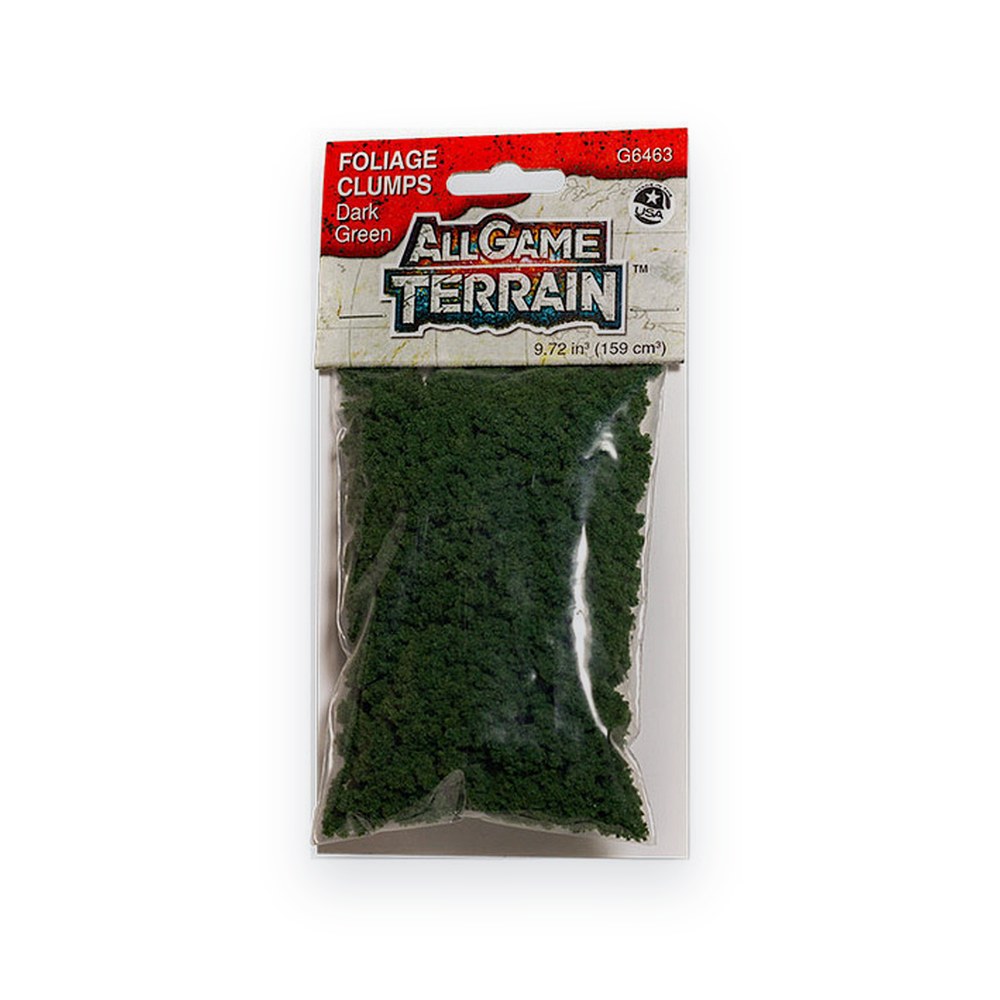 Woodland Scenics Foliage Clumps, Dark Green, All Game Terrain