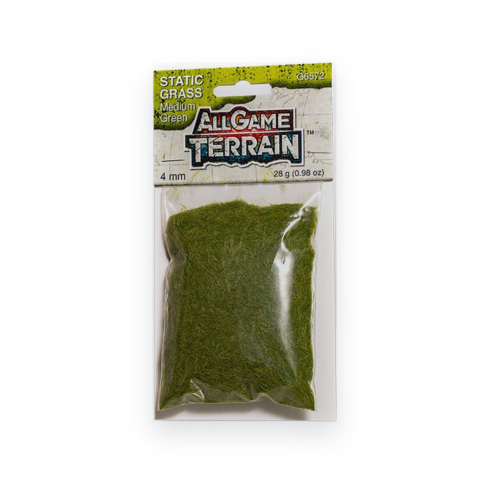 Woodland Scenics Static Grass, 4 mm Medium Green, All Game Terrain