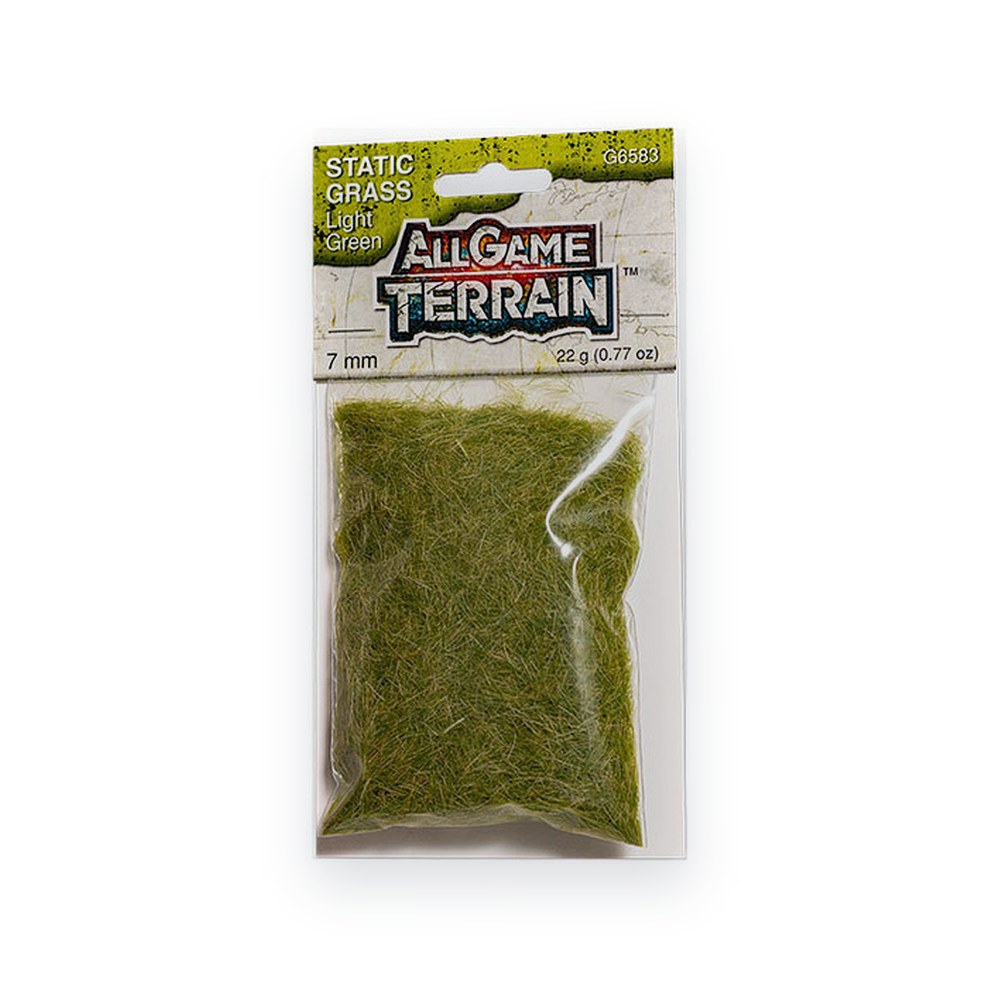 Woodland Scenics Static Grass, 7 mm Light Green, All Game Terrain