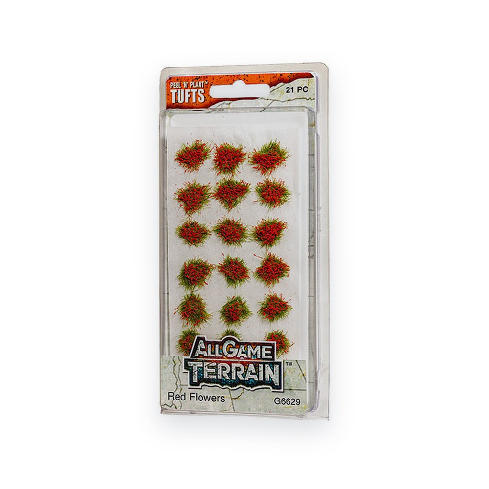 Woodland Scenics Flower Tufts, Red, All Game Terrain