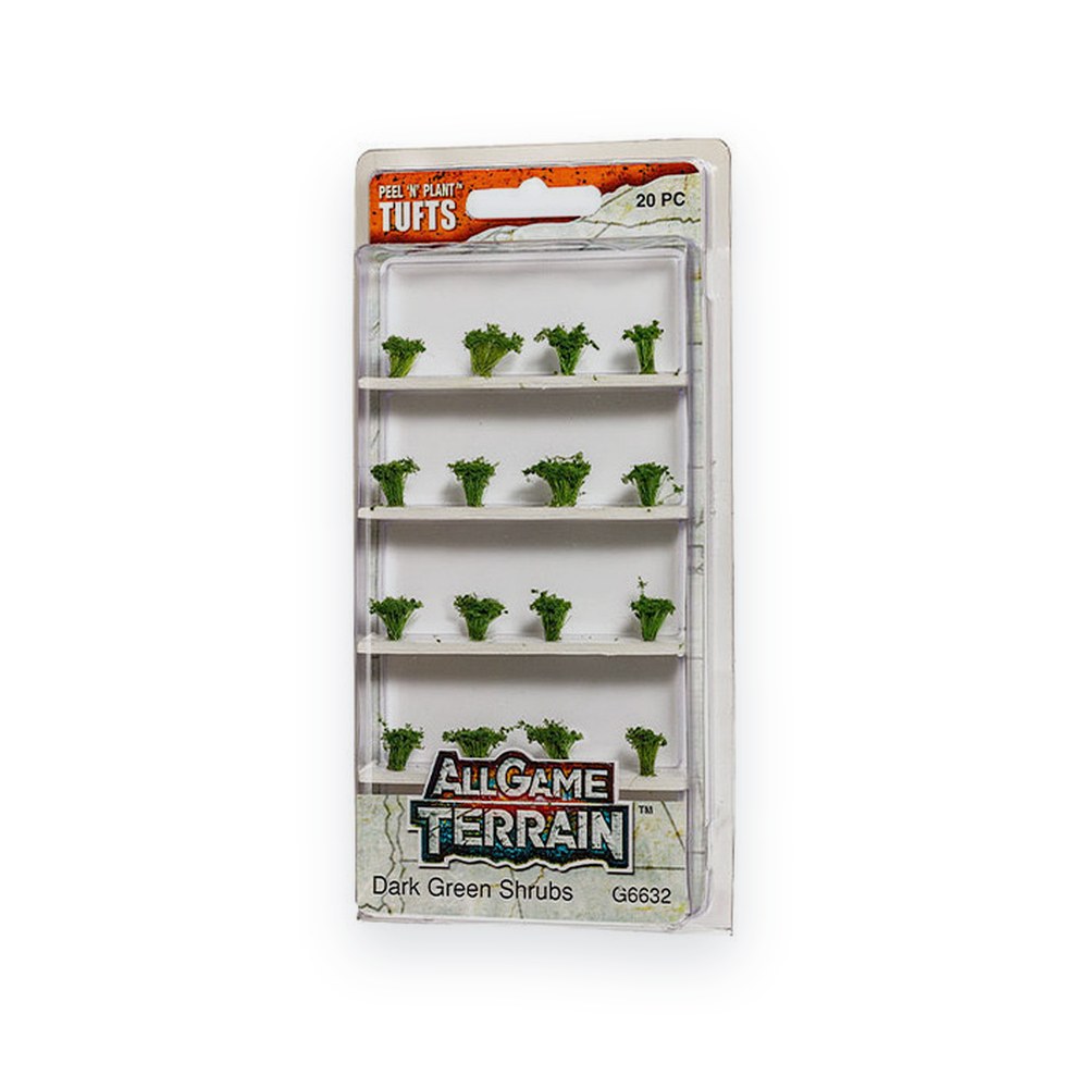 Woodland Scenics Shrub Tufts, Dark Green, All Game Terrain