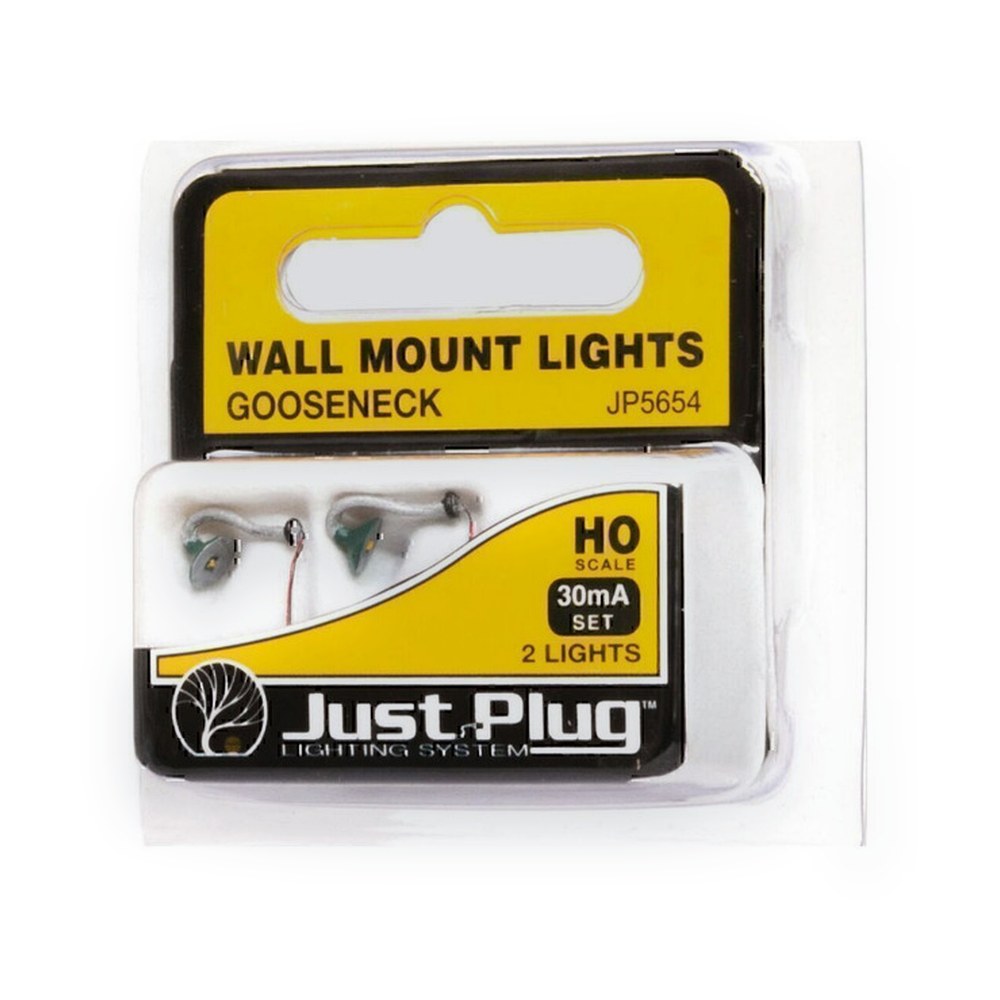 Woodland Scenics Woojp5654 Wall Mount Lights, Gooseneck, HO Scale
