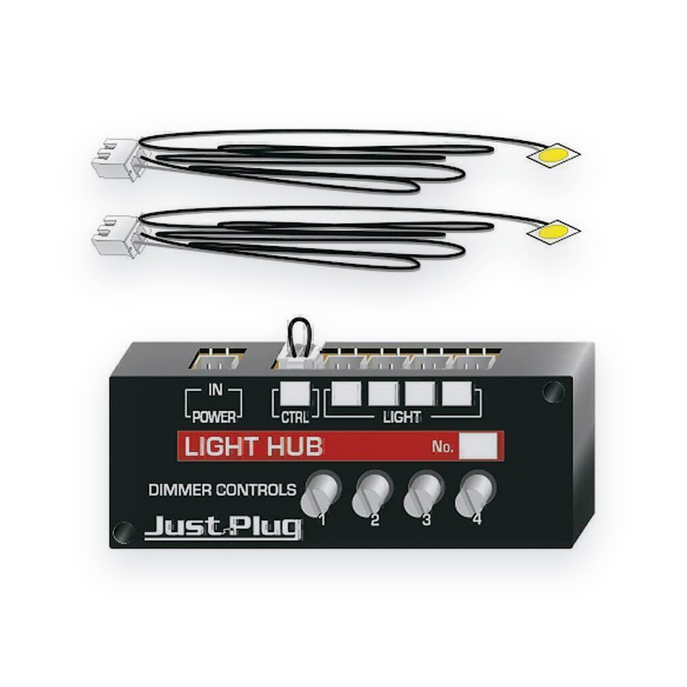 Woodland Scenics Just Plug Lights/Hub Set, Warm White