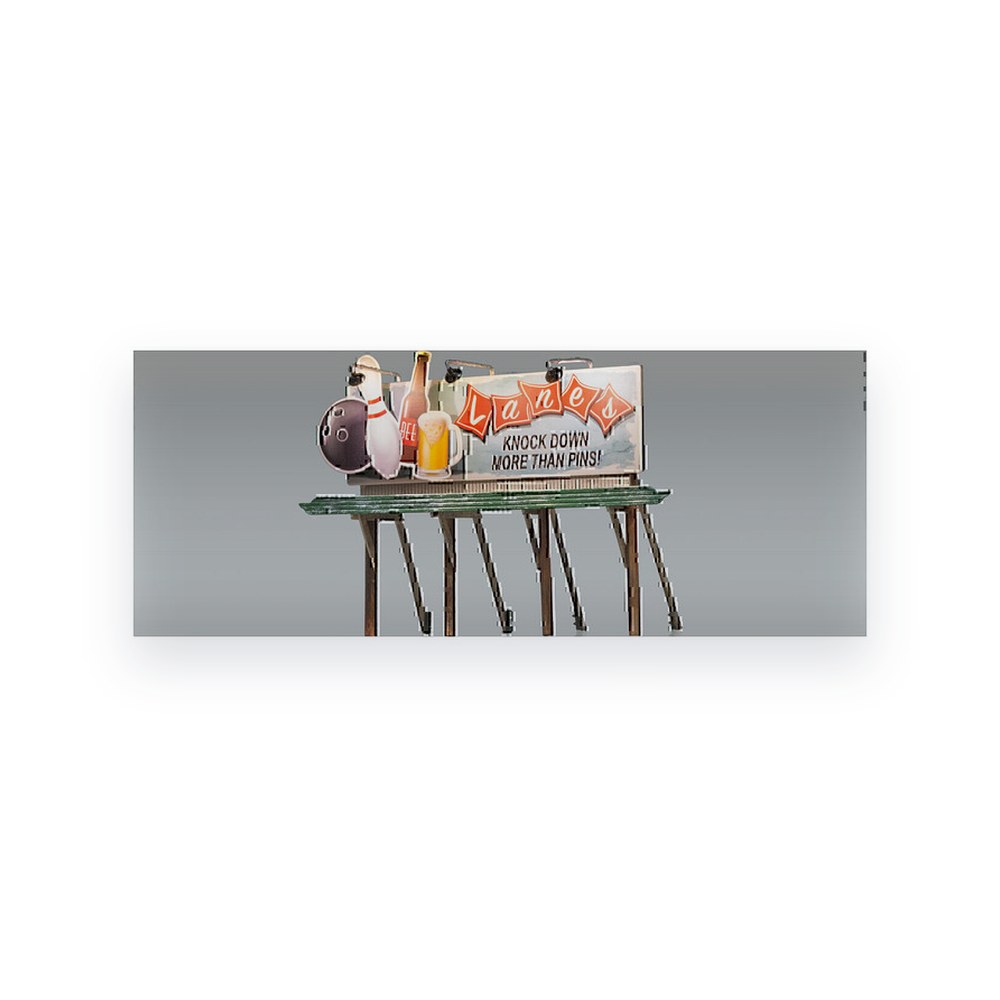 Woodland Scenics HO Scale, Lanes Bowling & Bar