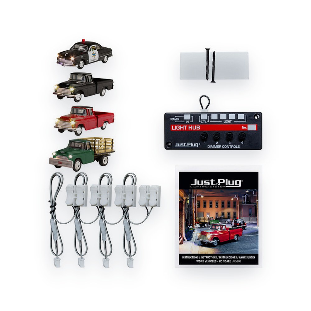 Woodland Scenics HO Scale Work Vehicles, Value Pack