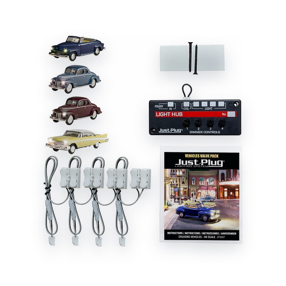 Woodland Scenics HO Scale Cruising Vehicles, Value Pack