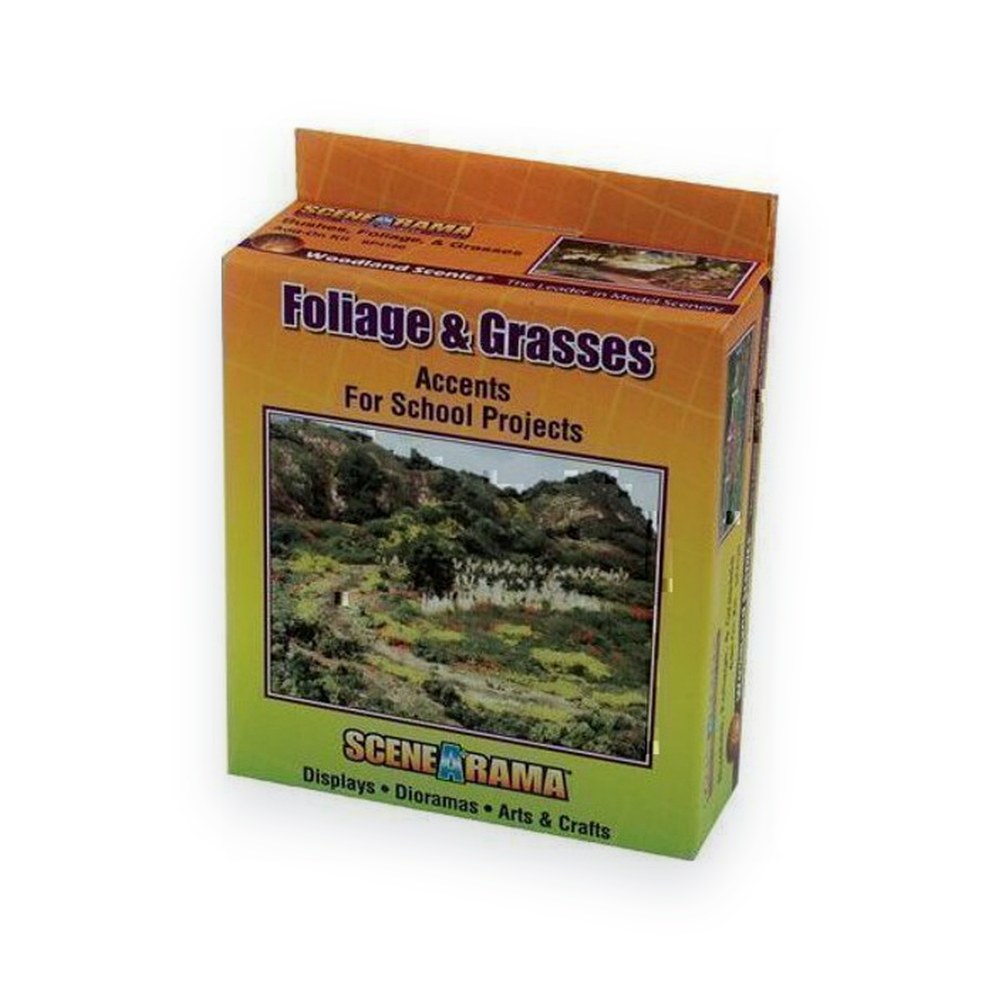 Woodland Scenics Scene-a-Rama Foliage & Grasses Kit, Bushes