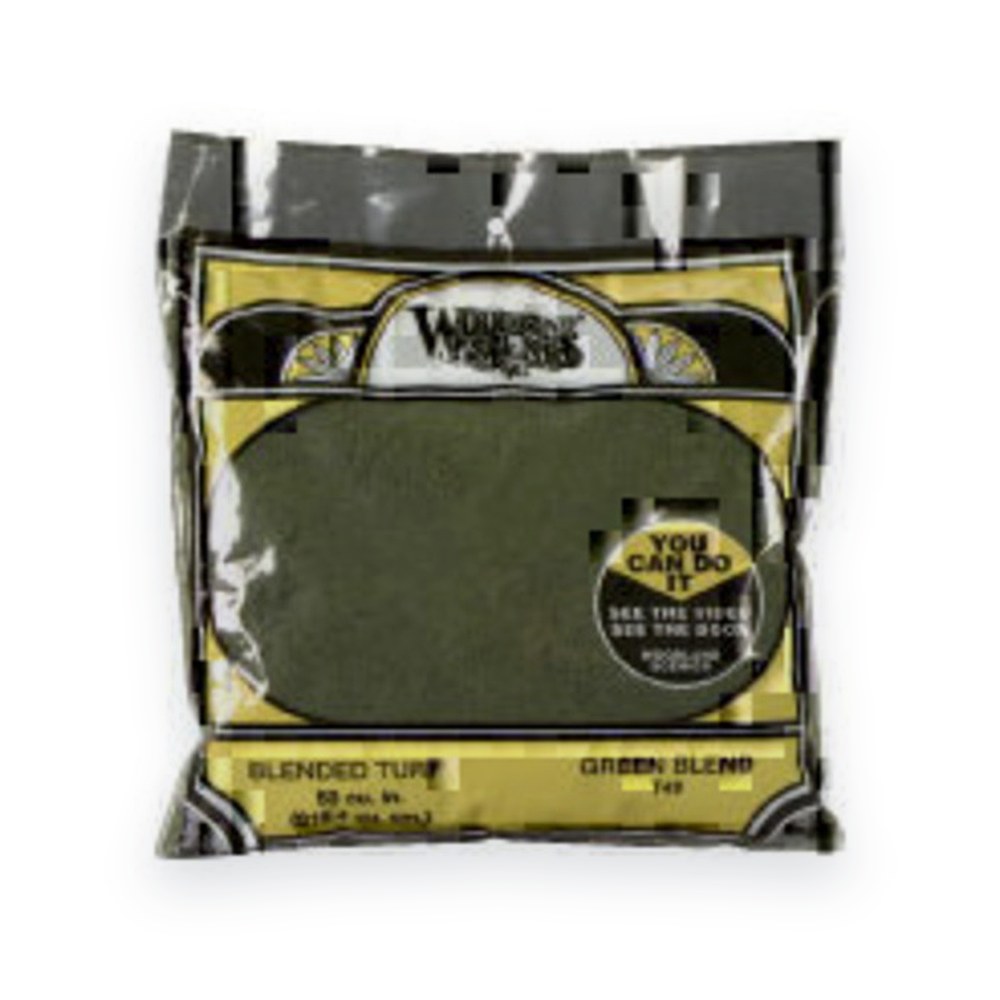 Woodland Scenics Blended Turf Bag, Green, 54 cu. in.