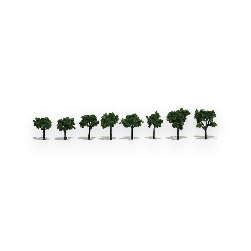 Woodland Scenics Medium Green Pre-Assembled Tree, .75-1.25, 8