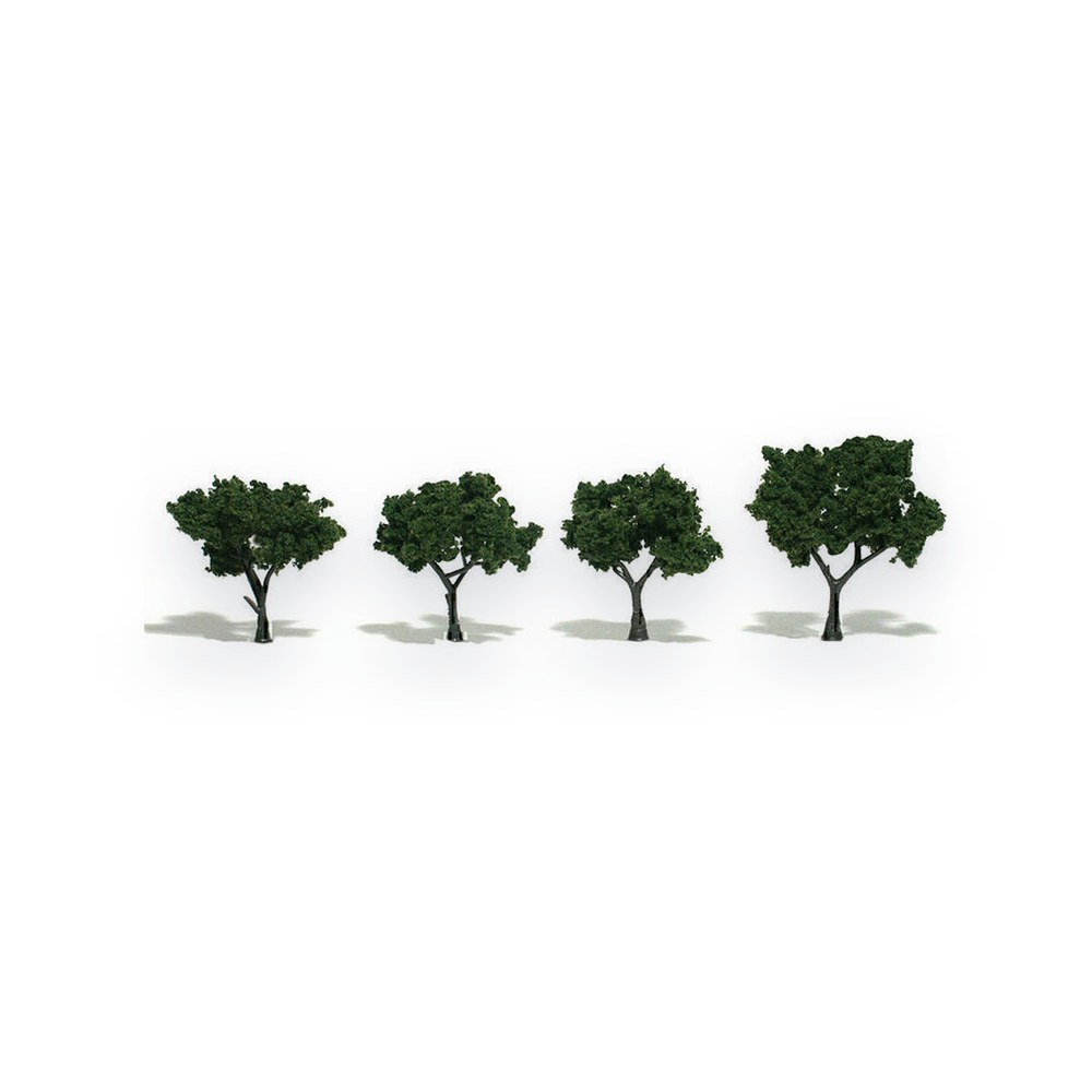 Woodland Scenics Medium Green Pre-Assembled Tree, 2-3, 4