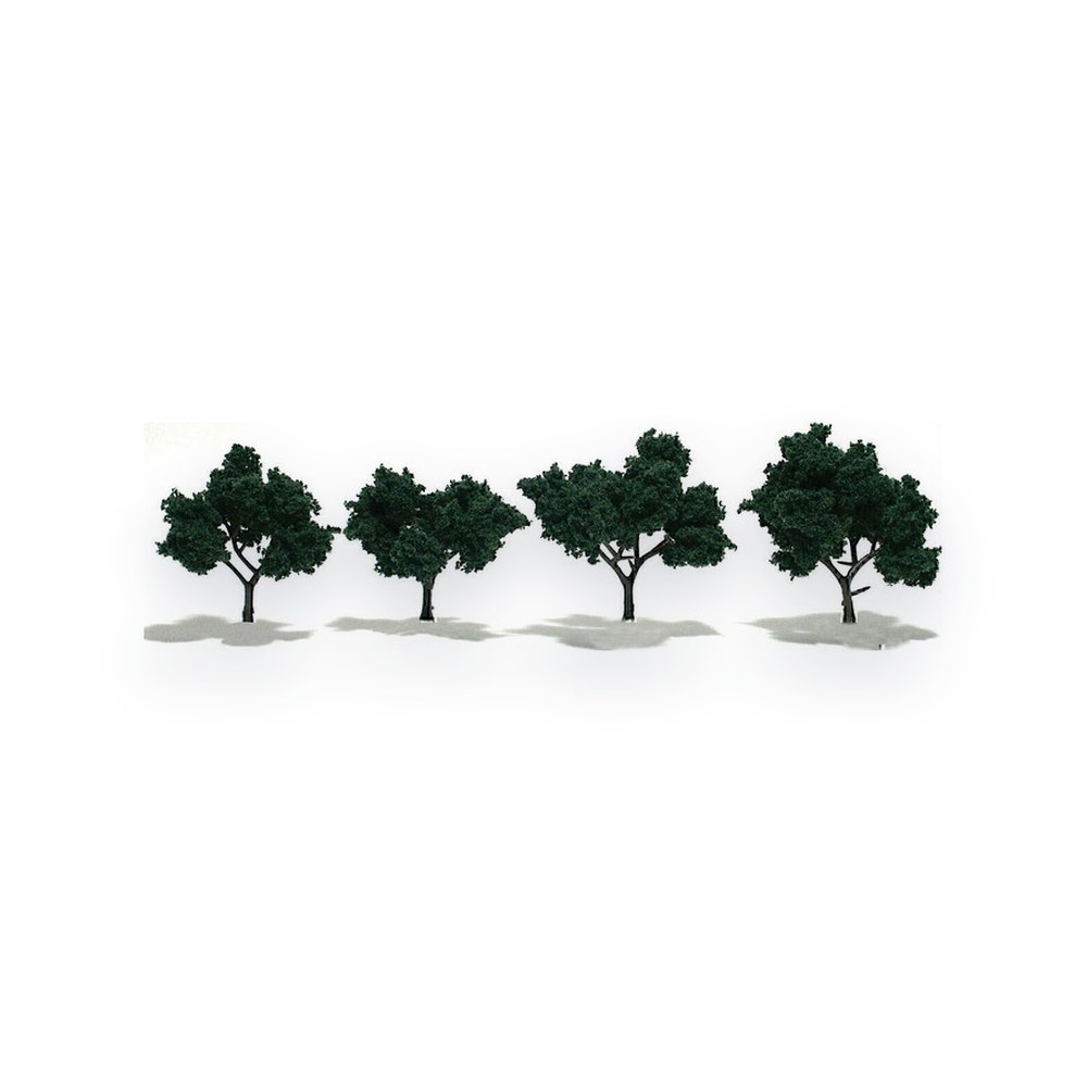 Woodland Scenics Dark Green Pre-Assembled Tree, 2-3, 4