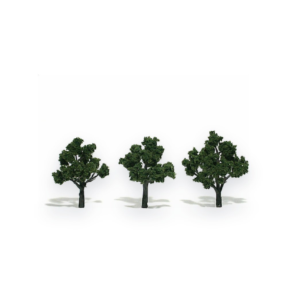 Woodland Scenics Medium Green Pre-Assembled Tree, 3-4, 3