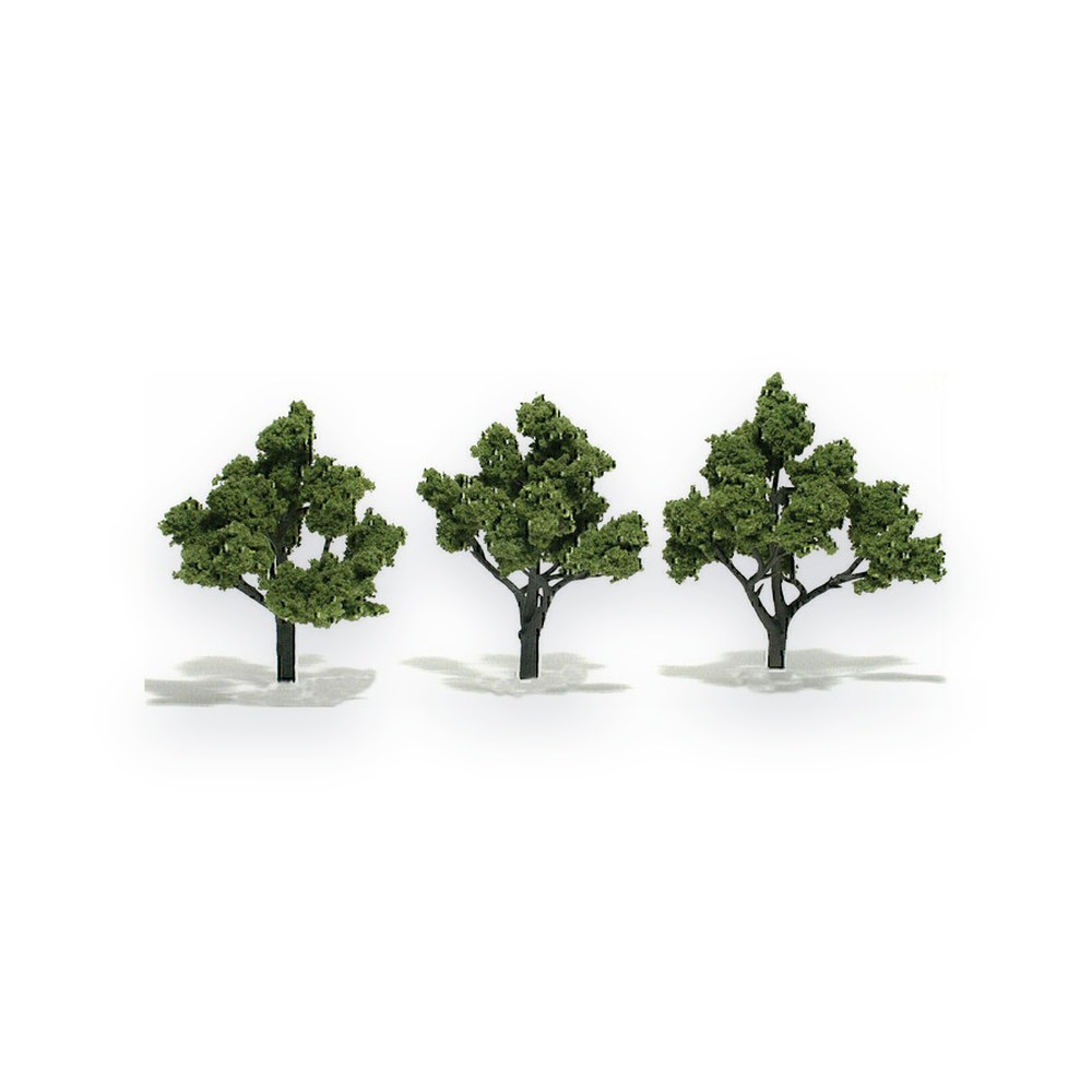 Woodland Scenics Light Green Pre-Assembled Tree, 4-5, 3