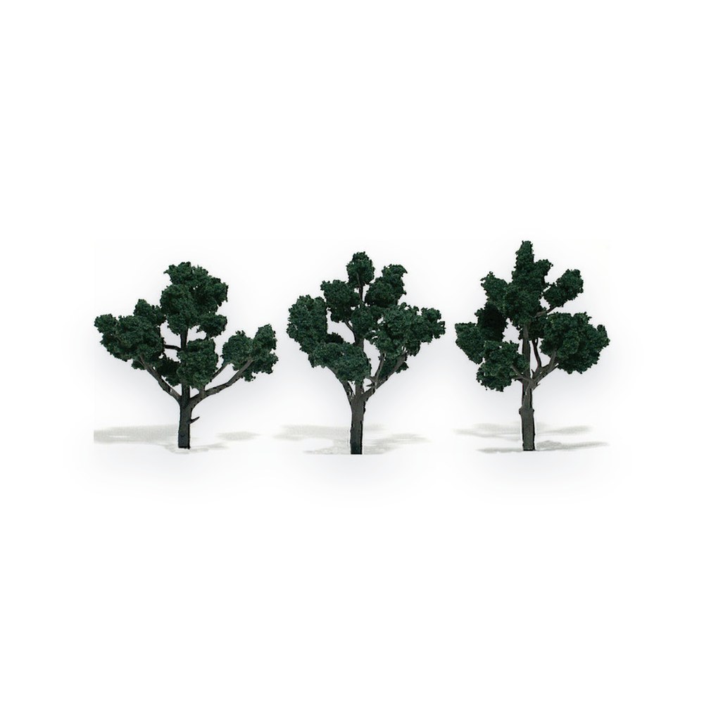 Woodland Scenics Dark Green Pre-Assembled Tree, 4-5, 3