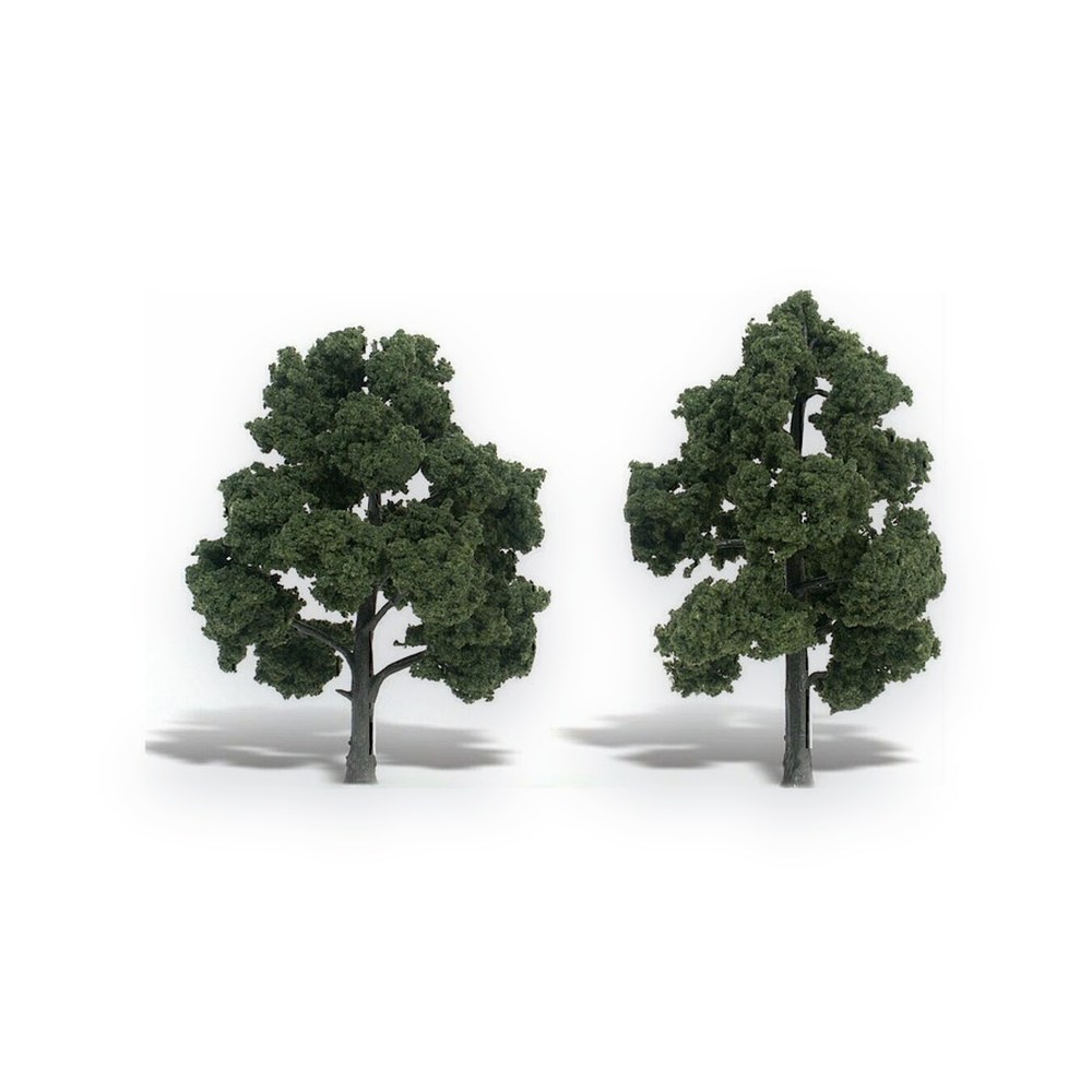Woodland Scenics Medium Green Pre-Assembled Tree, 5-6, 2
