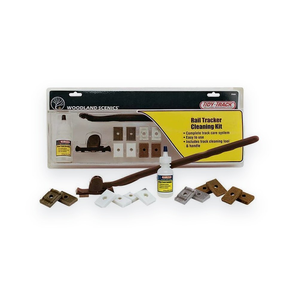 Woodland Scenics Cleaning Kit, Tidy Track Rail Tracker