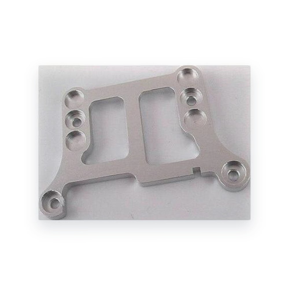 Hot Racing Radio Shack XMODs Front Upper Cap, Silver Aluminum